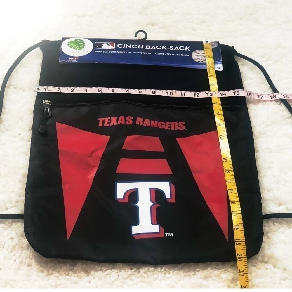 🆕 Texas Rangers MLB cinch back sack bag la…